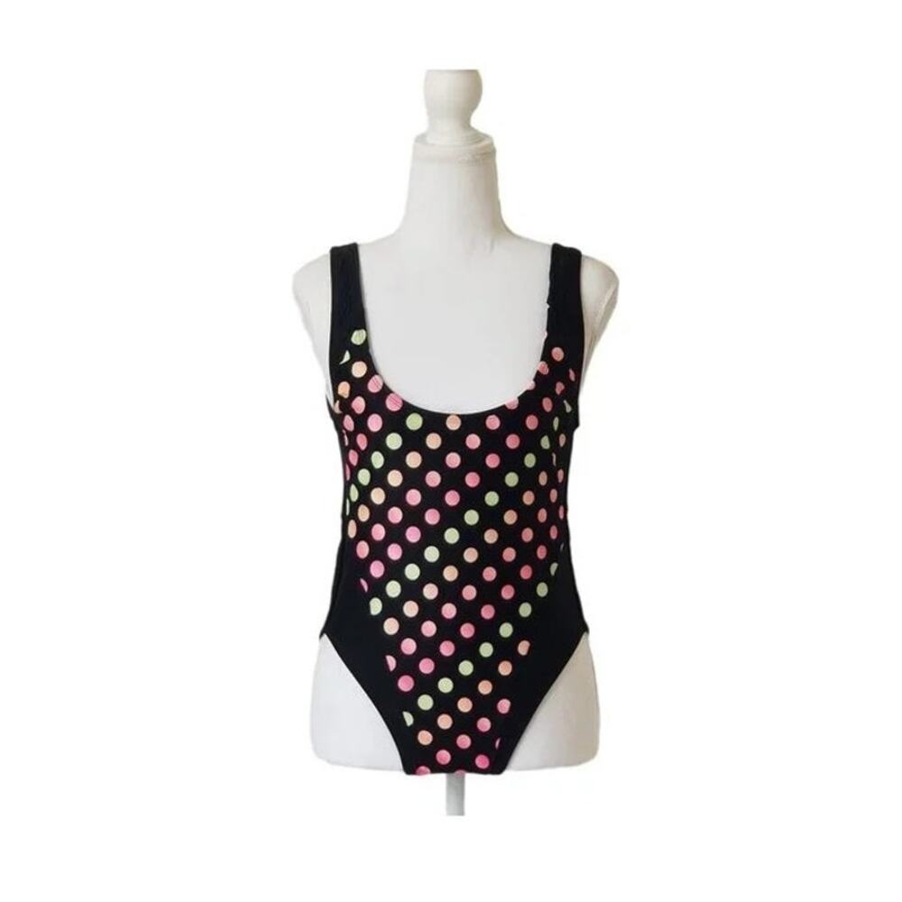 Swimsuits Polkadot & stripes one piece  - Size S